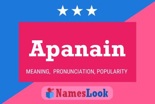 Apanain Name Poster