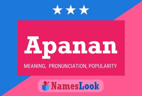 Apanan Name Poster