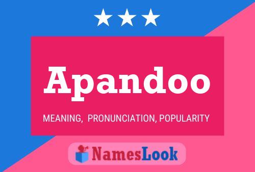 Apandoo Name Poster