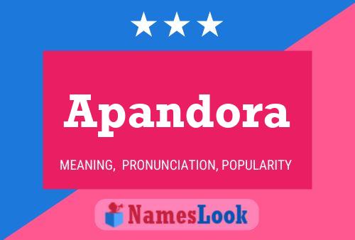 Apandora Name Poster