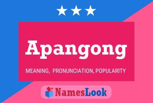 Apangong Name Poster