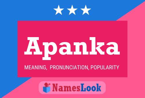 Apanka Name Poster