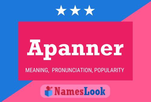 Apanner Name Poster