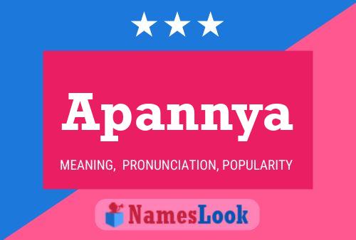 Apannya Name Poster