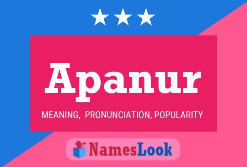 Apanur Name Poster