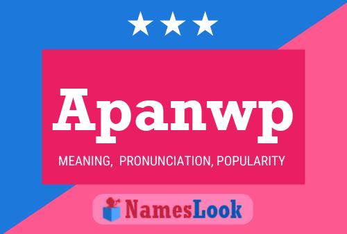 Apanwp Name Poster