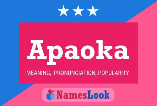 Apaoka Name Poster