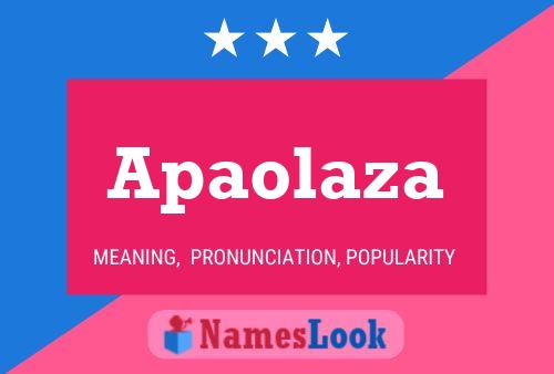 Apaolaza Name Poster