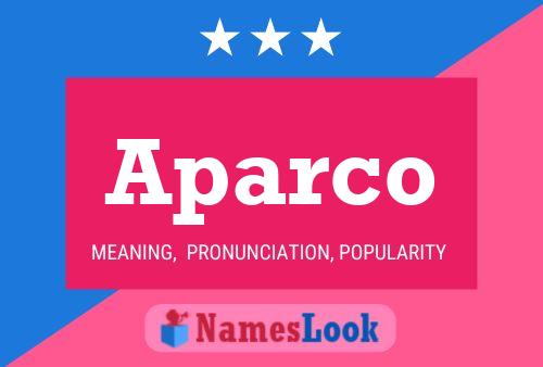 Aparco Name Poster