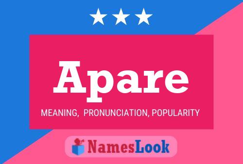 Apare Name Poster