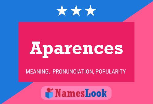 Aparences Name Poster