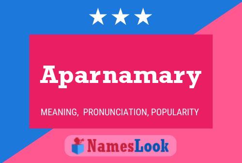 Aparnamary Name Poster