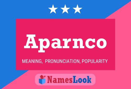 Aparnco Name Poster