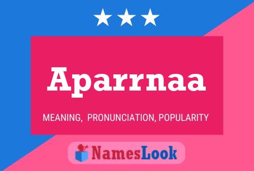 Aparrnaa Name Poster