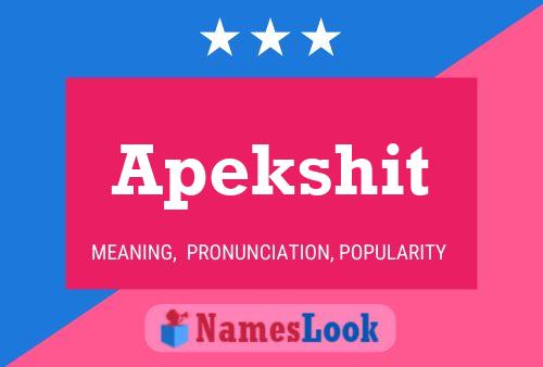 Apekshit Name Poster