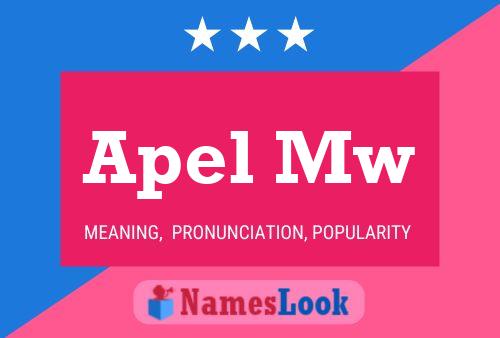 Apel Mw Name Poster