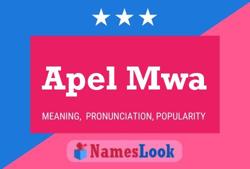 Apel Mwa Name Poster