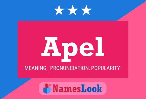 Apel Name Poster