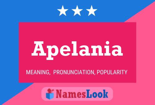 Apelania Name Poster