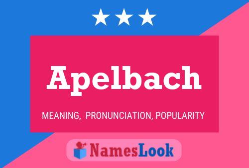 Apelbach Name Poster