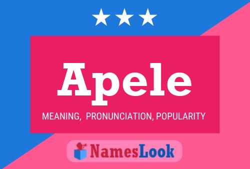 Apele Name Poster