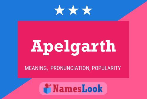 Apelgarth Name Poster