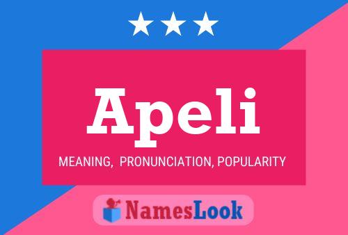 Apeli Name Poster