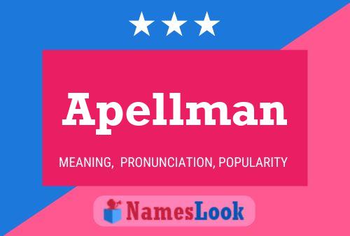 Apellman Name Poster