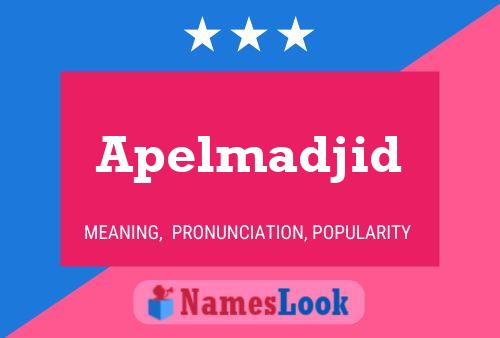 Apelmadjid Name Poster