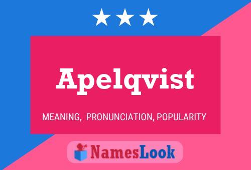 Apelqvist Name Poster