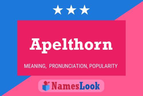 Apelthorn Name Poster