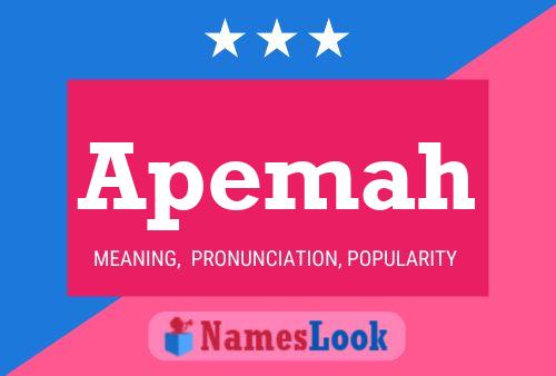 Apemah Name Poster