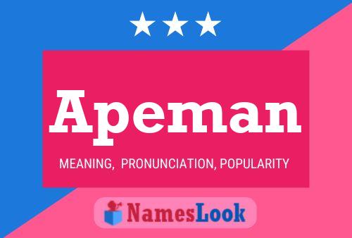 Apeman Name Poster