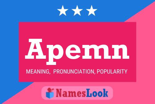 Apemn Name Poster