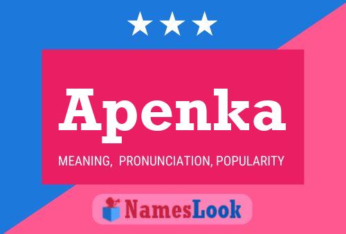 Apenka Name Poster