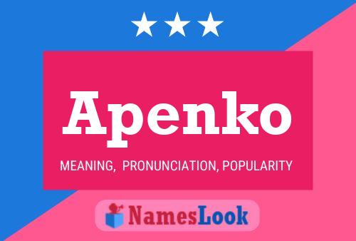 Apenko Name Poster