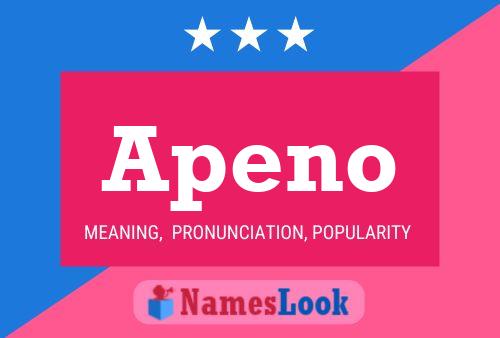 Apeno Name Poster