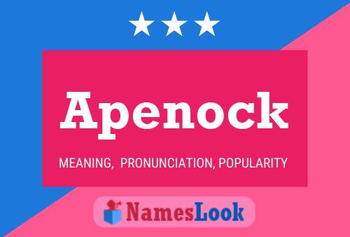 Apenock Name Poster