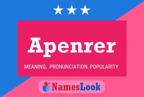 Apenrer Name Poster