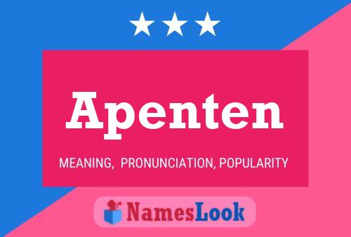 Apenten Name Poster