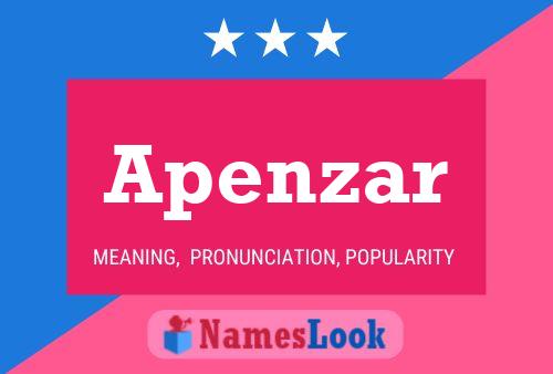 Apenzar Name Poster