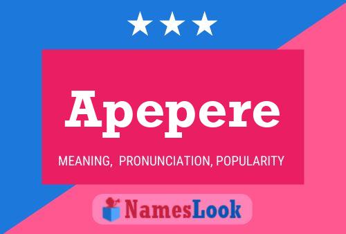 Apepere Name Poster