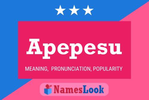 Apepesu Name Poster