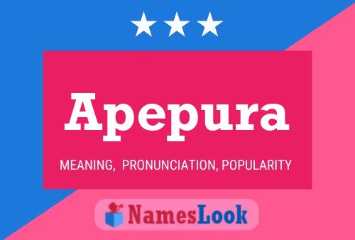 Apepura Name Poster