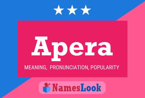 Apera Name Poster