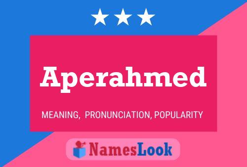 Aperahmed Name Poster