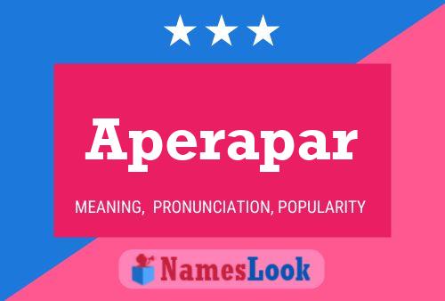 Aperapar Name Poster