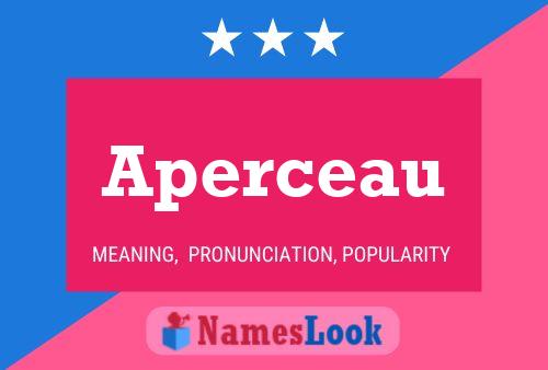 Aperceau Name Poster