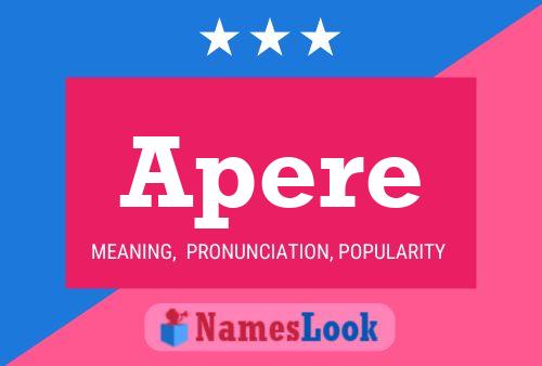 Apere Name Poster