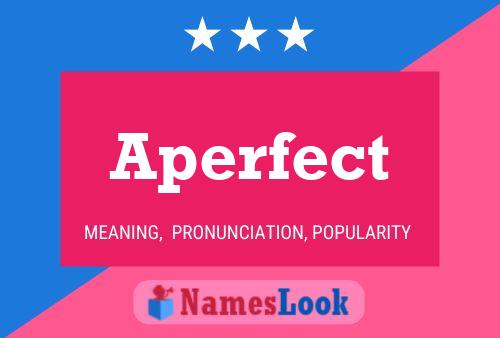 Aperfect Name Poster